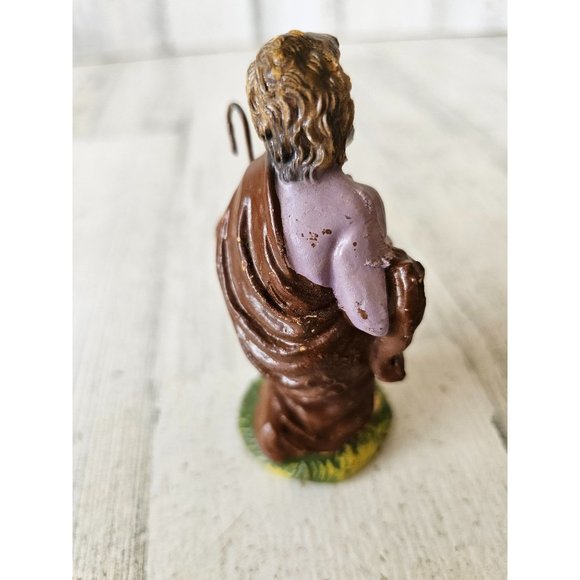 Vintage Italian Joseph Shepherd Italy Nativity village Italia religious decor - Picture 4 of 7